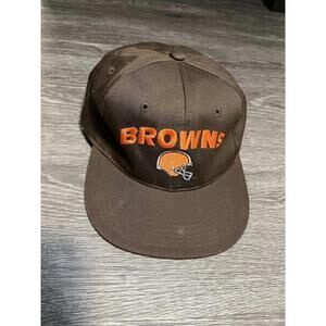 Cleveland Browns Hat Team NFL ANNCO Adjustable Brown Orange